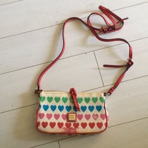 cute dooney & bourke heart bag purse crossbody
